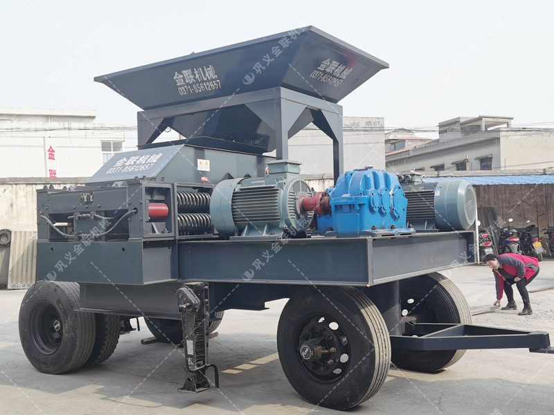 2PG1208型移動(dòng)式對(duì)輥制砂機(jī)發(fā)貨 發(fā)往浙江