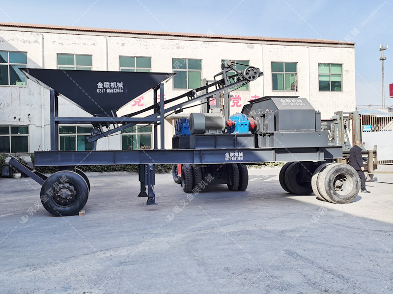 2PG1208型移動(dòng)式對(duì)輥制砂機(jī)發(fā)貨 發(fā)往浙江